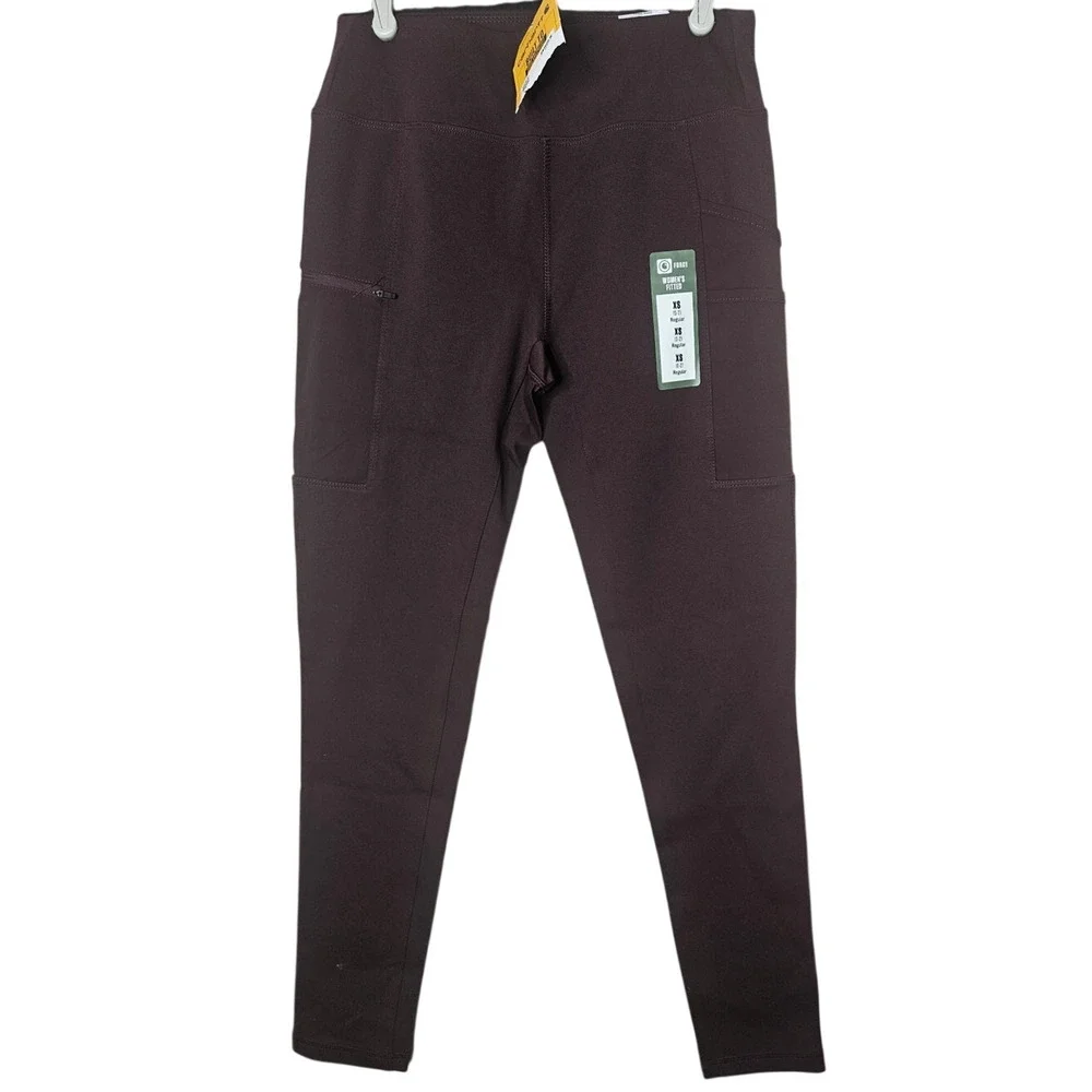 NEW Carhartt S Force Fitted Lightweight Utility Legging Burgundy Casual - Picture 2 of 6